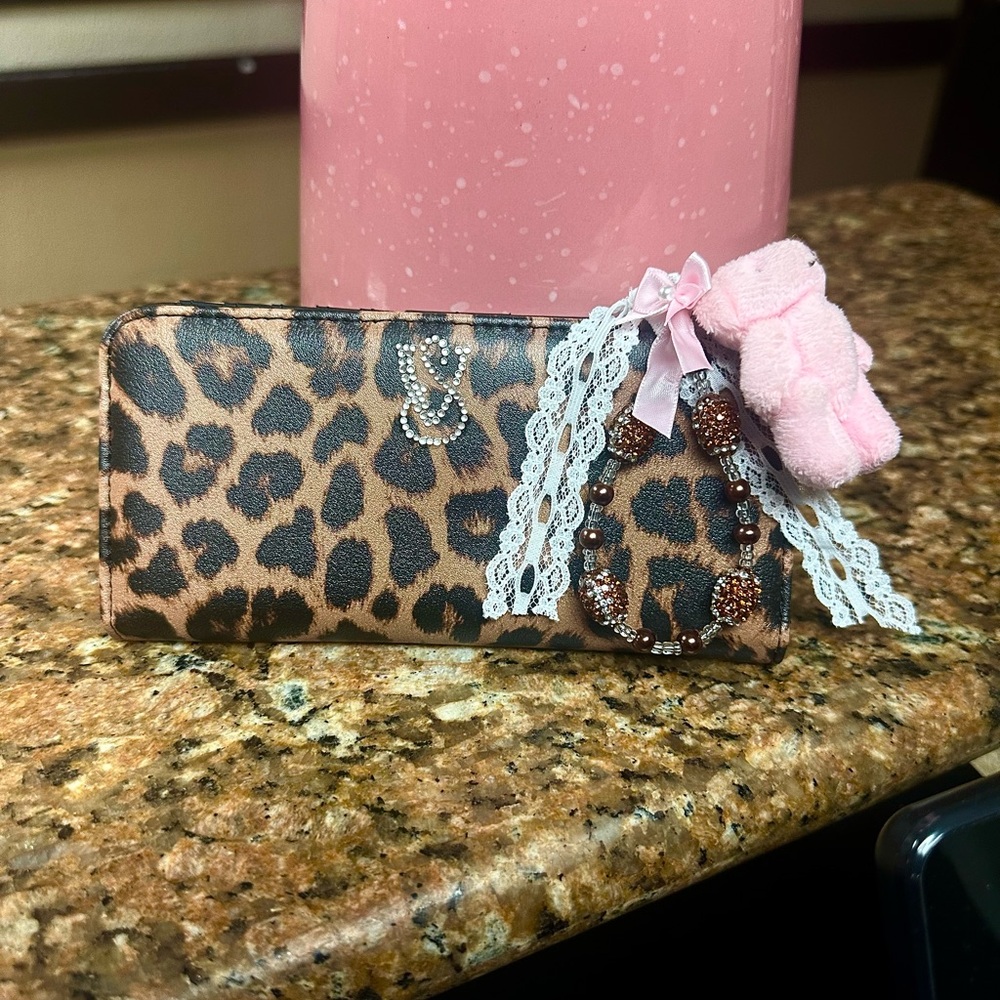 Hand crafted vs Leopard Print wallet
